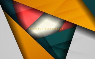 Abstract dynamic shape overlap layer colorful background vector