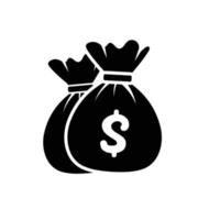 money bag icon design template vector