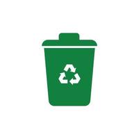 recycle bin logo icon design vector