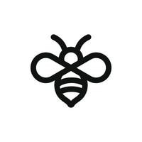 vector de plantilla de diseño de icono de logotipo de abeja