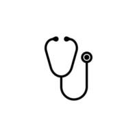 stethoscope icon design template vector