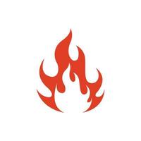 fire logo icon design template vector