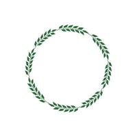 leaf border graphic design vector