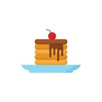 pancake icon design template vector