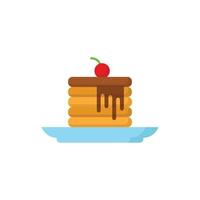 pancake icon design template vector