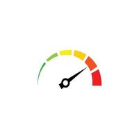 speedometer icon design template vector