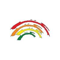 vector de plantilla de diseño de icono de logotipo de arco iris