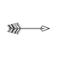 tribal arrow graphic design vector