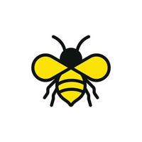 vector de plantilla de diseño de icono de logotipo de abeja