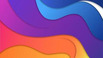 Color Gradient Wave Background Design. Vector Illustration