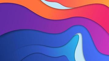 Color Gradient Wave Background Design. Vector Illustration