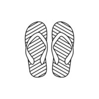 flip-flops logo icon design template vector
