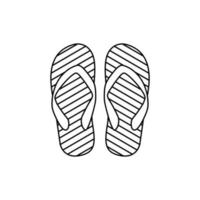 vector de plantilla de diseño de icono de logotipo de flip-flops