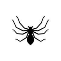 vector de diseño de icono de logotipo de araña negra