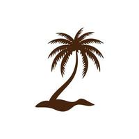 coconut tree logo icon design template vector