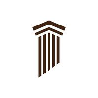 pillar logo icon design template vector