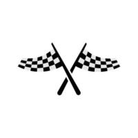 racing flags icon design template vector