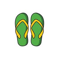 vector de plantilla de diseño de icono de logotipo de flip-flops