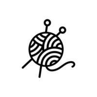 yarn ball icon design template vector