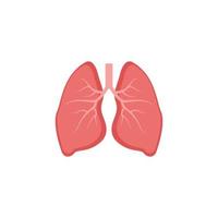 lungs icon design template vector