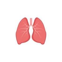 lungs icon design template vector