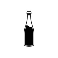 vector de plantilla de diseño de icono de logotipo de botella