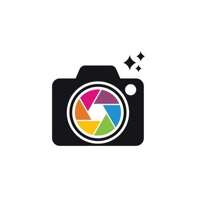 camera logo icon design template