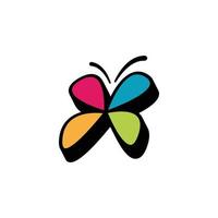 butterfly logo icon design template vector