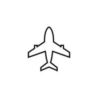 airplane icon design template vector
