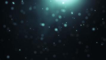 Cinematic Background with Particles, Abstract Motion of Particles