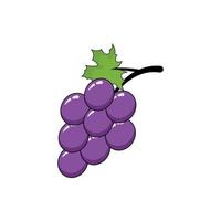 vector de plantilla de diseño de icono de logotipo de uvas