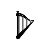 harp icon design template vector