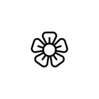 flower icon design template vector