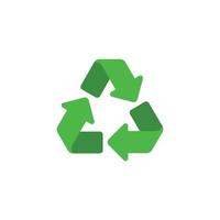 vector de plantilla de diseño de icono de logotipo de reciclaje