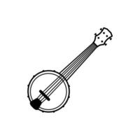 vector de plantilla de diseño de icono de logotipo de banjo