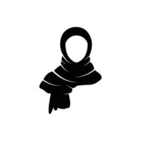 hijab icon design template vector