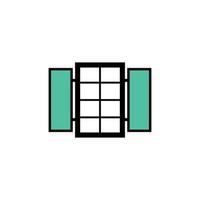 Window Icon Design Template vector