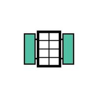 Window Icon Design Template vector