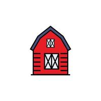 barn icon design template vector