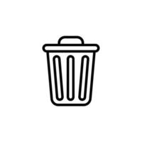 trash can icon design template vector