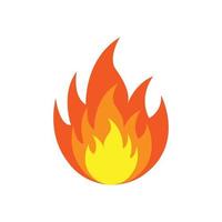 fire logo icon design template vector