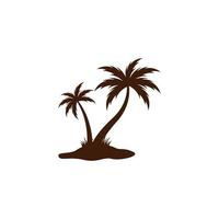 palm tree logo icon design template vector