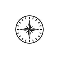 compass logo icon design template vector