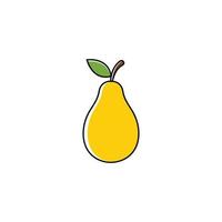 pear icon design template vector