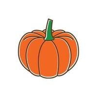 vector de diseño de icono de logotipo de calabaza