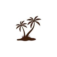 vector de plantilla de diseño de icono de logotipo de palmera