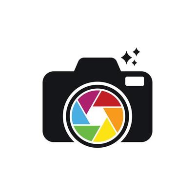 camera logo icon design template