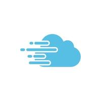 plantilla de diseño de icono de computación en la nube vector