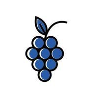 grape icon design template vector