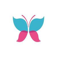 vector de plantilla de diseño de icono de logotipo de mariposa